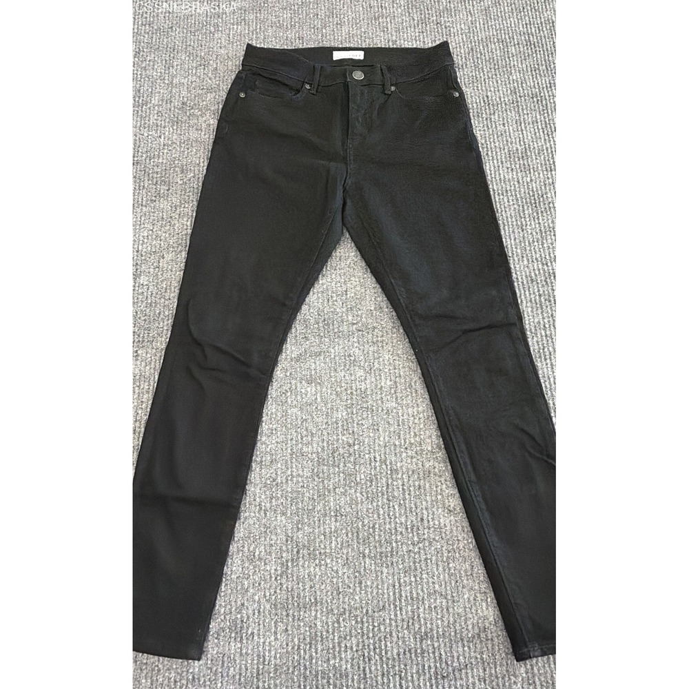 Loft Black Denim Womens High Rise Skinny Jeans Solid Stretch Ankle - Size 27
